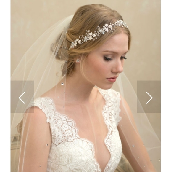 Bel Aire Bridal Halo/Headpiece main image 8